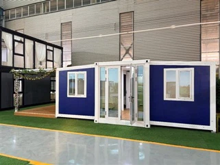 บ้านคอนเทนเนอร์แบบขยายได้แบบพับได้